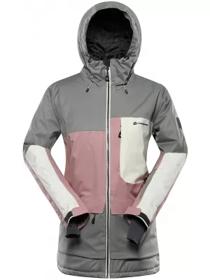 Ženska skijaška jakna ALPINE PRO GARGA LJCD657 SIVA