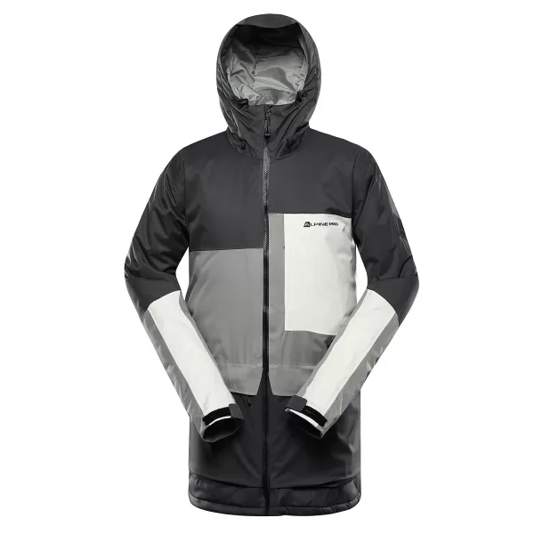  Muška skijaška jakna ALPINE PRO GARG MJCD698 TAMNO SIVA 