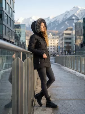 Ženska jakna ALPINE PRO EGYPA LJCB592 CRNI