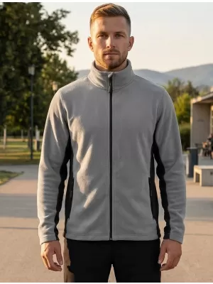 Muška majica za runo ALTISPORT NoPrint NP/ALM725 SVIJETLO SIVE BOJE