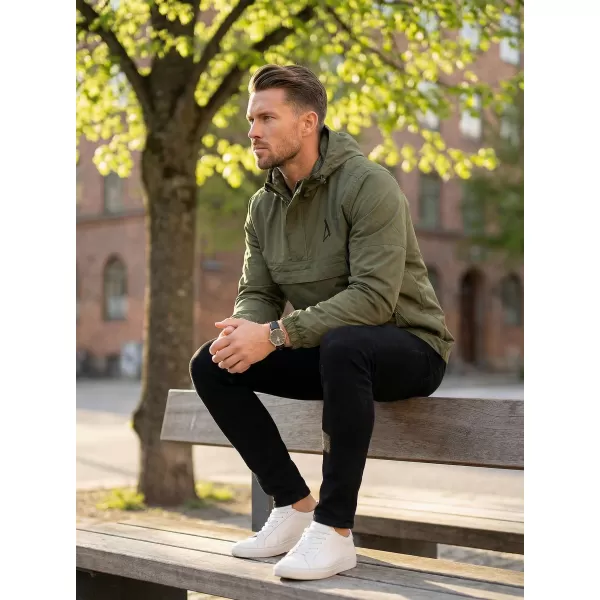  Muška vjetrovka preko glave ALTISPORT BYB/ALM002B3162 MASLINA 