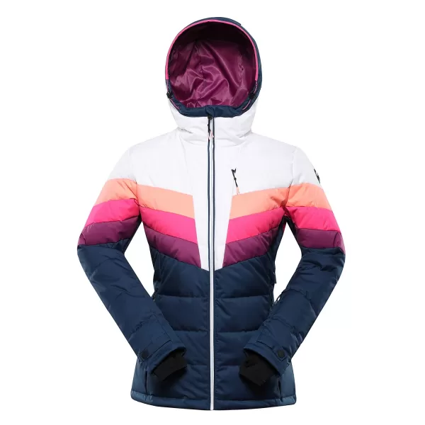  Ženska jakna od pera ALPINE PRO FEEDRA LJCB604 PLAVI 