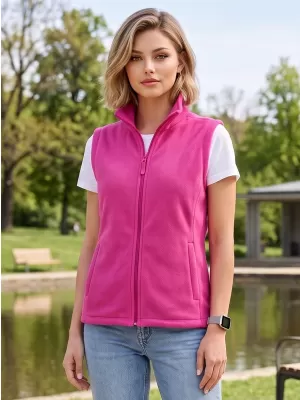 Unisex prsluk od flisa ALTISPORT NoPrint NP/ALU815 FUKSIJA CRVENA