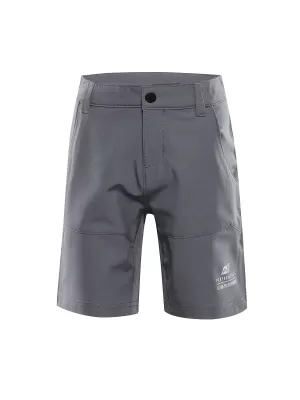 Baby Softshell kratke hlače ALPINE PRO BAKO KPAC343 SIVA