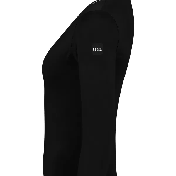  Ženska pamučna majica NORDBLANC SWEDEN NBFLT8144 CRNA 