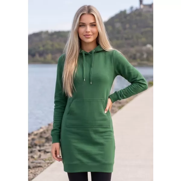  Ženska produžena majica ALTISPORT NoPrint NP/ALW914 TAMNOZELENE BOJE 