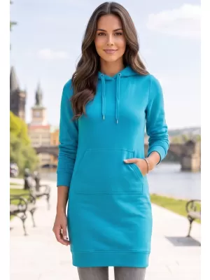 Ženska izdužena dukserica ALTISPORT NoPrint NP/ALW914 TIRKIZ