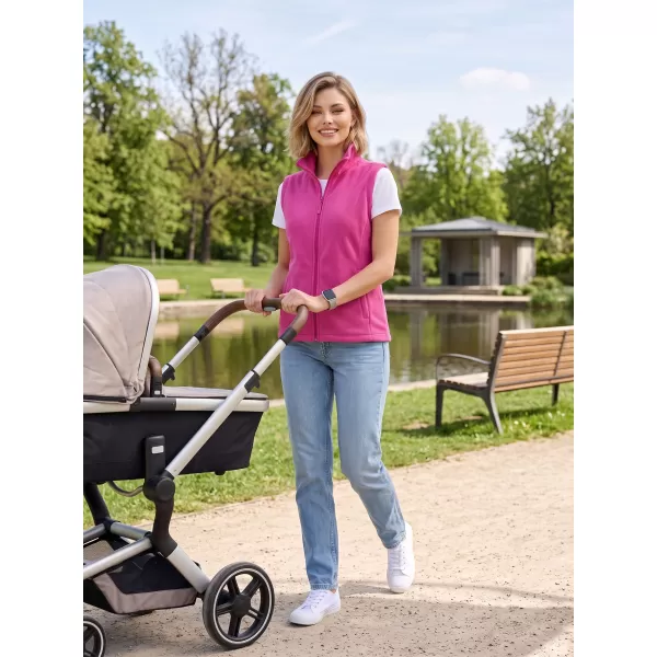  Unisex prsluk od flisa ALTISPORT NoPrint NP/ALU815 FUKSIJA CRVENA 