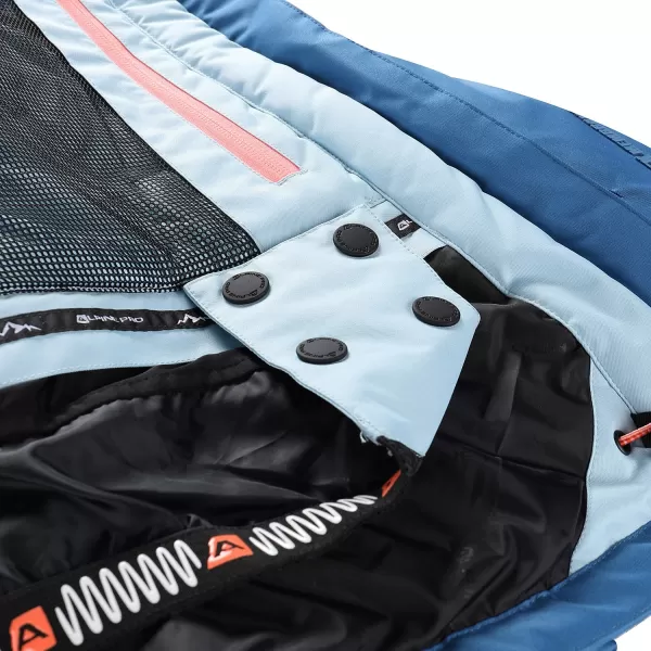  Ženska skijaška jakna ALPINE PRO REAMA LJCB601 PLAVI 
