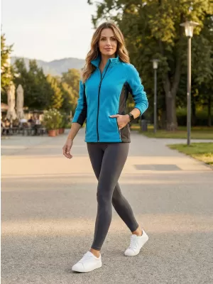 Ženska majica od flisa ALTISPORT NoPrint NP/ALW825 TIRKIZ