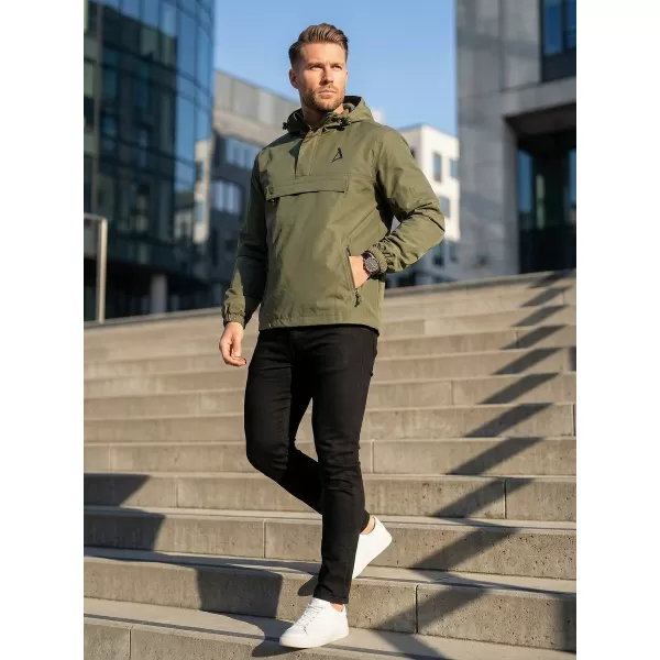  Muška vjetrovka preko glave ALTISPORT BYB/ALM002B3162 MASLINA 
