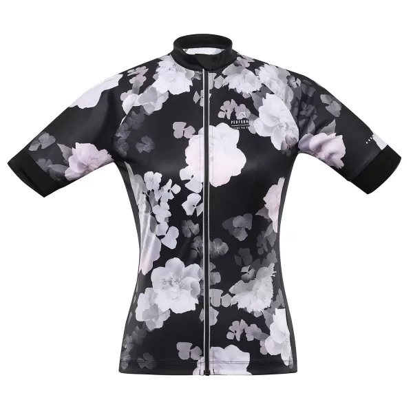  Ženski biciklistički dres ALPINE PRO SAGENA LTSC971 CRNI 