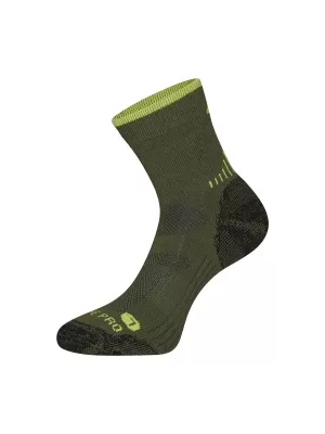Merino vunene antibakterijske čarape ALPINE PRO KEROWE USCC096 ZELENA