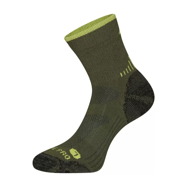  Merino vunene antibakterijske čarape ALPINE PRO KEROWE USCC096 ZELENA 