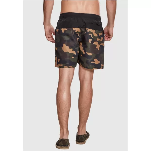  Kratke hlače URBAN CLASSICS TB1026 CRNO/DRVENA CAMO 