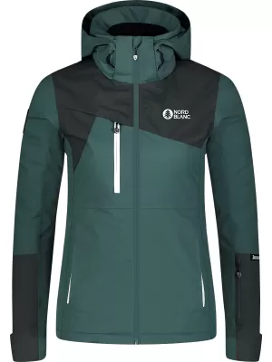 Ženska skijaška jakna NORDBLANC FROZEN NBWJL8125 TAMNO ZELENA