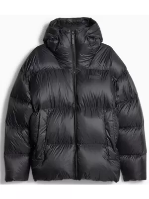 Muška jakna PUMA HOODED ULTRA DOWN PUFFER JACKET CRNA