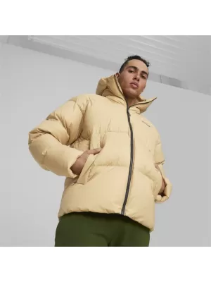 Muška jakna PUMA HOODED ULTRA DOWN PUFFER JACKET BEŽ