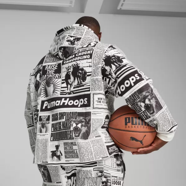  Muški sweatshirt PUMA MEDIA DAY HOODIE CRNA 