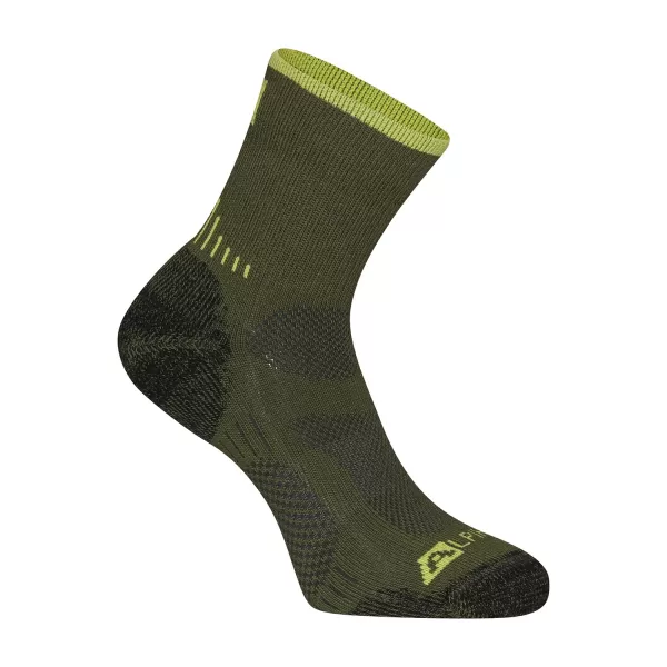  Merino vunene antibakterijske čarape ALPINE PRO KEROWE USCC096 ZELENA 