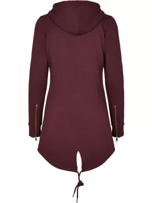 Ženska majica URBAN CLASSICS TB1075 CRNO VINO