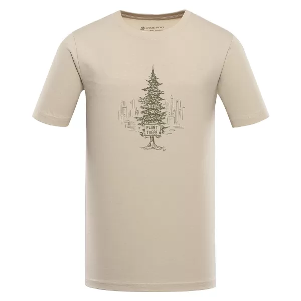  Muški majica od organskog pamuka ALPINE PRO EKK MTSD920 BIJELA PAPRIKA 