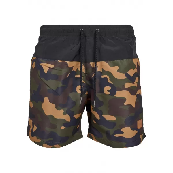  Kratke hlače URBAN CLASSICS TB1026 CRNO/DRVENA CAMO 