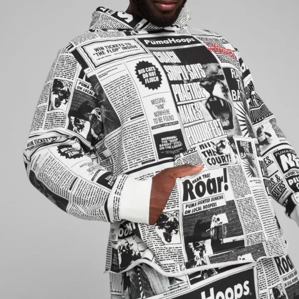  Muški sweatshirt PUMA MEDIA DAY HOODIE CRNA 