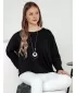 Ženska majica DSTREET LOOSEFEMME CRNI