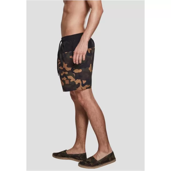  Kratke hlače URBAN CLASSICS TB1026 CRNO/DRVENA CAMO 
