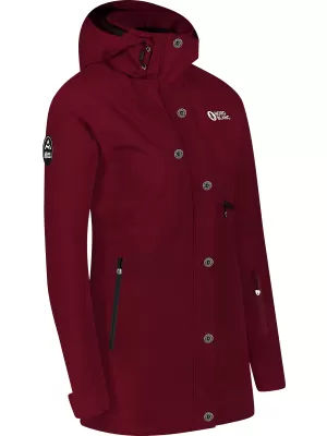 Ženska skijaška jakna NORDBLANC SLEDDING NBWJL8127 TAMNOCRVENA