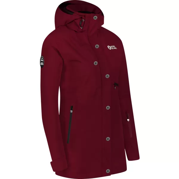  Ženska skijaška jakna NORDBLANC SLEDDING NBWJL8127 TAMNOCRVENA 