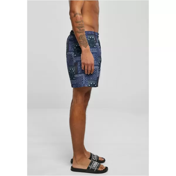  Kratke hlače URBAN CLASSICS TB2679 MORNARSKA BANDANA AOP 