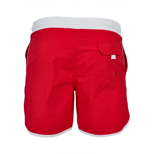  Kratke hlače URBAN CLASSICS TB2050 VATRA CRVENA/BIJELA 