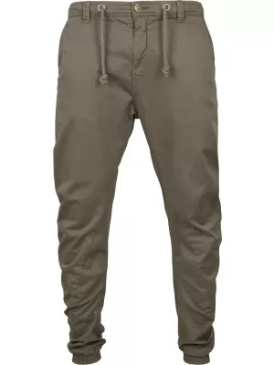 Hlače URBAN CLASSICS TB1795 MASLINA
