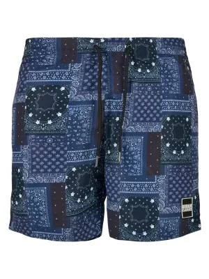 Kratke hlače URBAN CLASSICS TB2679 MORNARSKA BANDANA AOP