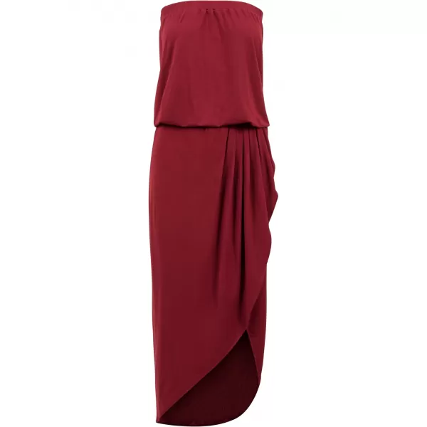  Haljina URBAN CLASSICS TB1508 BURGUNDIJSKI 