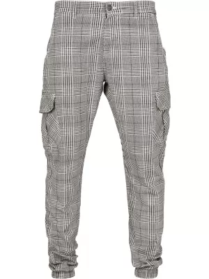 Hlače URBAN CLASSICS TB3138 BIJELA/CRNA