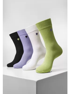 Čarape URBAN CLASSICS TB4242 CRNI/LILAC/LIMETA/BIJELA