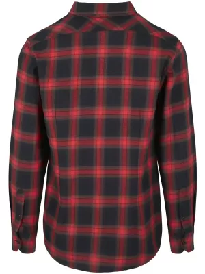 Košulja URBAN CLASSICS TB3195 CRNA/CRVENA
