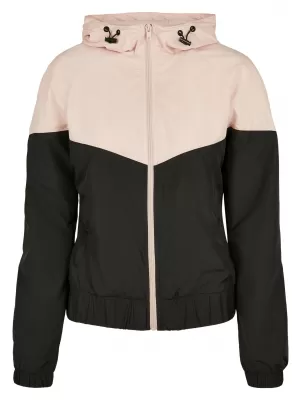 Ženska jakna URBAN CLASSICS TB3638 SVIJETLO RUŽIČASTA/CRNA