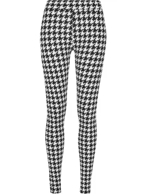 Tajice URBAN CLASSICS TB4771 CRNI HOUNDSTOOTH