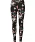 Tajice URBAN CLASSICS TB4771 CRNI MEKI CVIJET