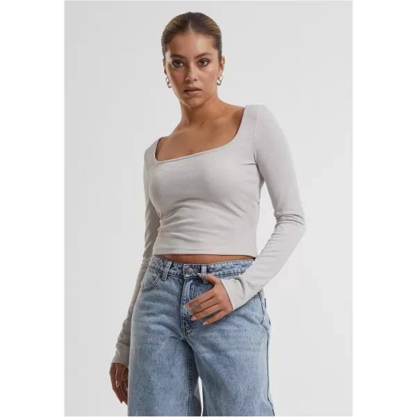  Ženska majica kratkih rukava URBAN CLASSICS TB6996 BIJELO/PIJESAK 