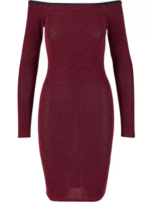 Haljina URBAN CLASSICS TB6144 TAMNOCRVENA
