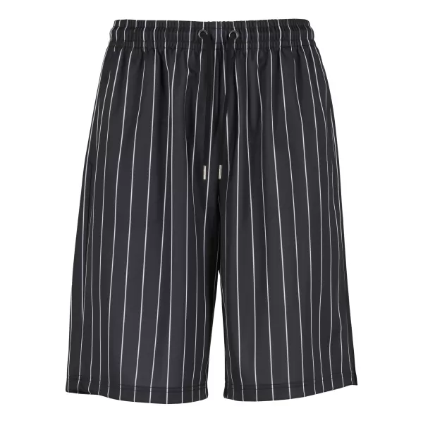  Muške kratke hlače URBAN CLASSICS TB7384 CRNO/BIJELO 