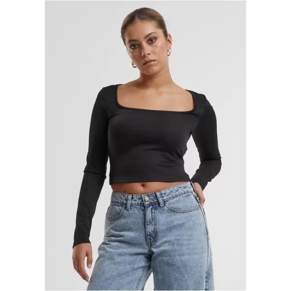  Ženska majica kratkih rukava URBAN CLASSICS TB6996 CRNA 