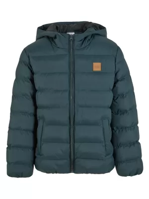 Dječja jakna URBAN CLASSICS UCK863 TAMNOZELENE BOJE