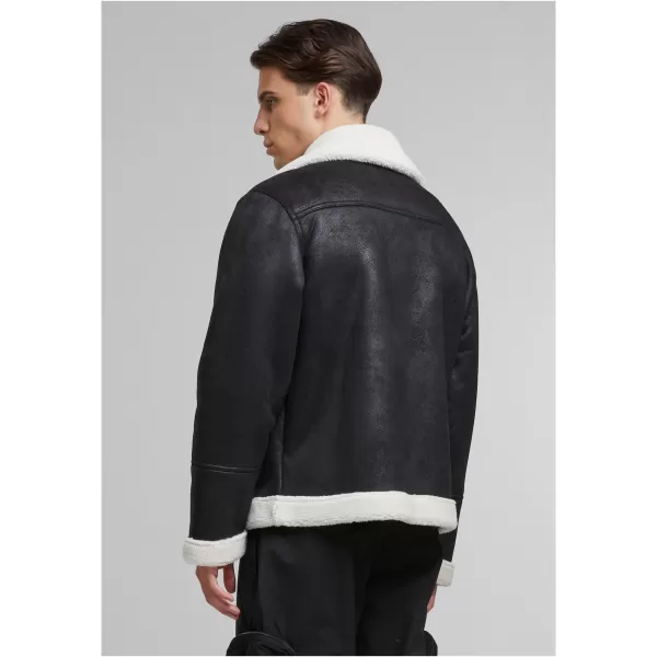  Muška jakna URBAN CLASSICS TB7048 CRNI/BIJELI PIJESAK 