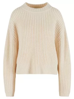 Ženski pulover URBAN CLASSICS TB7093 BIJELO/PIJESAK